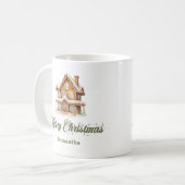Scandinavian Script Christmas Mug Custom Name Koffiemok (Voorkant links)