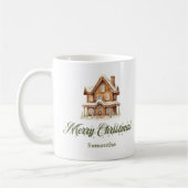 Scandinavian Script Christmas Mug Custom Name Koffiemok (Links)