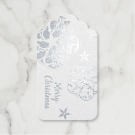 Scandinavian Silver Snowflake Cadeaulabels