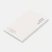 Scandinavian Smoke Blue Minimalist Simple Post-it® Notes (Schuin)