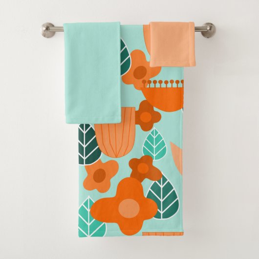Scandinavian Spring Bath Towel Set Bad Handdoek (Insitu)