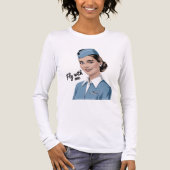 Scandinavian stewardess Long Sleeve Shirt (Voorkant volledig)