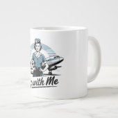 Scandinavian stewardess Specialty Mug Grote Koffiekop (Voorkant rechts)