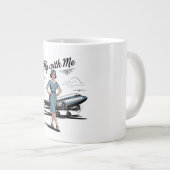 Scandinavian stewardess Specialty Mug Grote Koffiekop (Voorkant rechts)