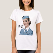 Scandinavian stewardess Womens Basic T-Shirt (Voorkant)