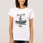 Scandinavian stewardess Womens Basic T-Shirt (Voorkant)