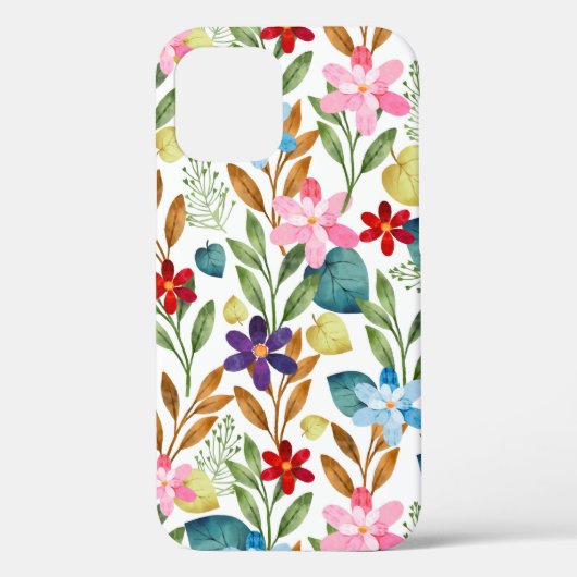 Scandinavian Summer Colorful Spring Flowers Case-Mate iPhone Case (Achterkant)