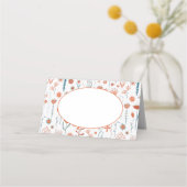 Scandinavian Summer Flowers Boho Place Card Plaatskaartje (Voorkant)