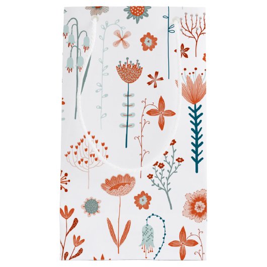Scandinavian Summer Flowers Klein Cadeauzakje (Voorkant)