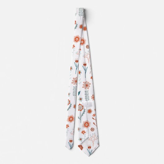 Scandinavian Summer Flowers Stropdas (Achterkant)