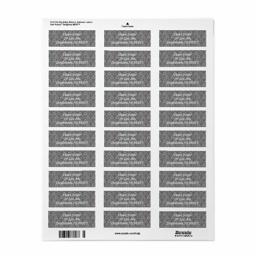 Scandinavian Triangles Label (Full Sheet)
