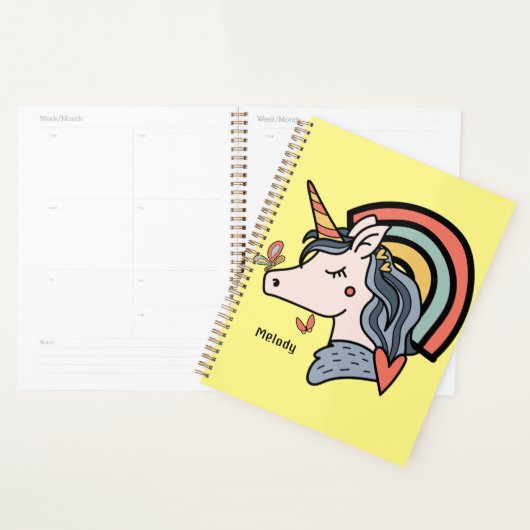 Scandinavian Unicorn Butterfly Planner (Display)