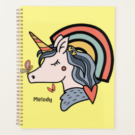 Scandinavian Unicorn Butterfly Planner