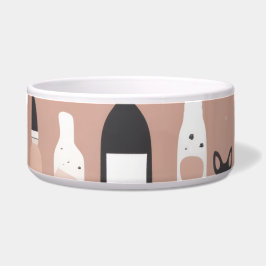 Scandinavian Valentine’s Dog Bowl – Nordic Hearts Voerbakje