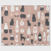 Scandinavian Valentine’s Wrapping Paper – Minimal Cadeaupapier (Vlak)