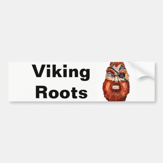 Scandinavian Viking Roots Bumpersticker (Voorkant)