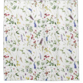 Scandinavian Wildbloemen Meadow Douchegordijn (Voorkant)