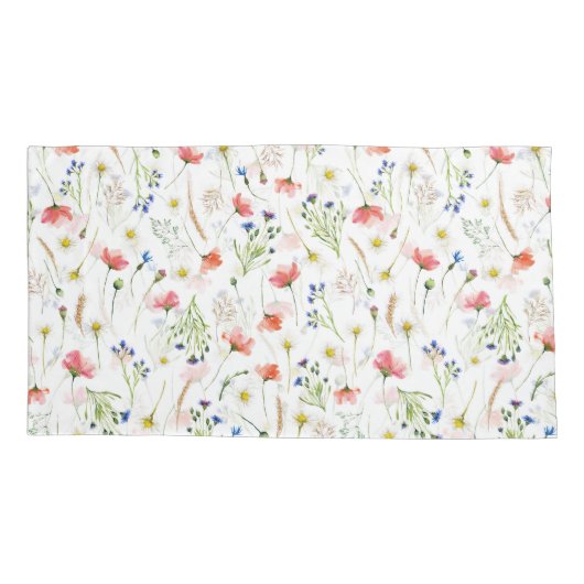 Scandinavian Wildbloemen Meadow Kussensloop (Achterkant)