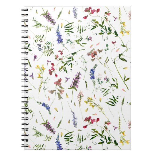 Scandinavian Wildbloemen Meadow Notitieboek (Voorkant)