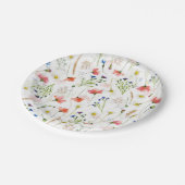 Scandinavian Wildbloemen Meadow Papieren Bordje (Gekanteld)