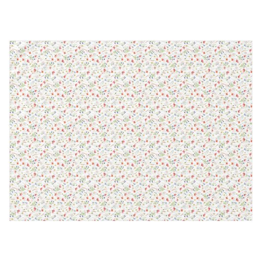 Scandinavian Wildbloemen Meadow Tafelkleed (Voorkant (Horizontaal))
