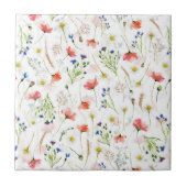 Scandinavian Wildbloemen Meadow Tegeltje (Voorkant)