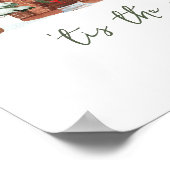 Scandinavian Winter Pine Forest Boerderij House Ho Poster (Hoek)