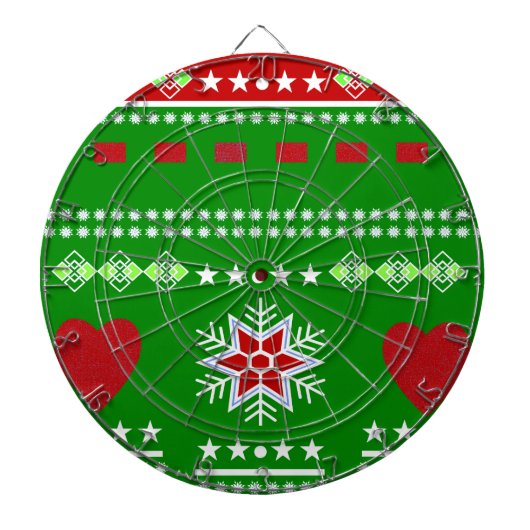 Scandinavian Winter Scene Dartbord (Voorkant)