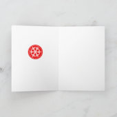 Scandinavian Xmas Elk Folded Wenskaart Kaart (Binnen)