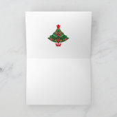 Scandinavian Xmas God jul vouwde Wenskaart 1 Kaart (Binnen)