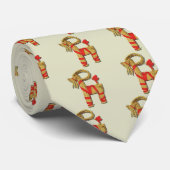 Scandinavian Yule Goat Julbock Stropdas (Opgerold)