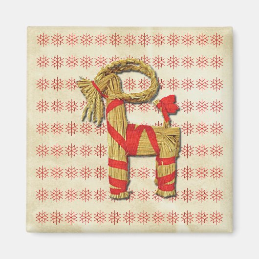 Scandinavian Yule Goat Magneet (Voorkant)
