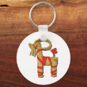 Scandinavian Yule Goat Sleutelhanger (Voorkant)