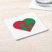 Scandinavian Yule Hear - Christmas Holiday - Kartonnen Onderzetters (Schuin)