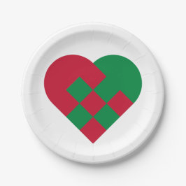 Scandinavian Yule Hear - Christmas Holiday - Papieren Bordje