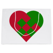 Scandinavian Yule Heart - Nordic Christmas - Groot Cadeauzakje (Voorkant)