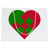 Scandinavian Yule Heart - Nordic Christmas - Groot Cadeauzakje (Achterkant)