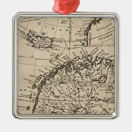 Scandinavië 4 metalen ornament (Voorkant)