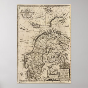 Scandinavië 4 poster