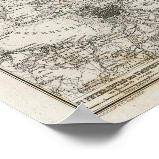 Scandinavië en Rusland Poster (Hoek)