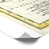 Scandinavië Finland Denemarken Kaart Poster (Hoek)