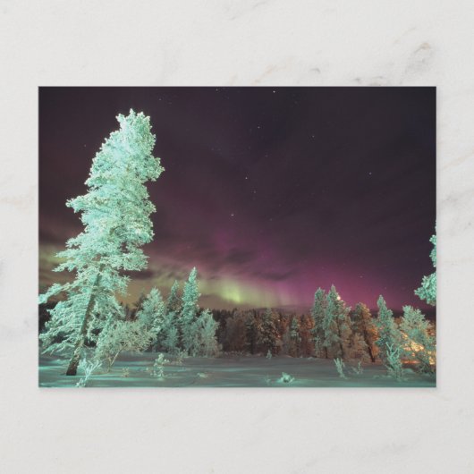 Scandinavië, Finland, Lapland, Kakslauttanen, Briefkaart (Voorkant)