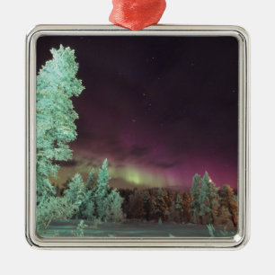 Scandinavië, Finland, Lapland, Kakslauttanen, Metalen Ornament
