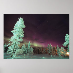 Scandinavië, Finland, Lapland, Kakslauttanen, Poster