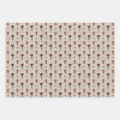 Scandinavië Folk Art Dala Horse Christmas Inpakpapier Vel (Voorkant 2)