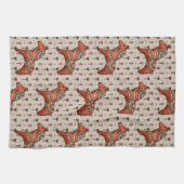  Scandinavië Folk Art Dala Horse Theedoek (Horizontaal)