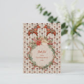  Scandinavië Folk Art Dalecarlia Christmas Feestdagenkaart (Staand voorkant)