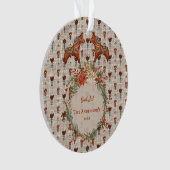 Scandinavië Folk Art Dalecarlia Christmas Ornament (voorkant)