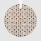 Scandinavië Folk Art Dalecarlia Christmas Ornament (achterkant)