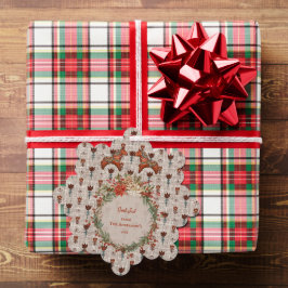  Scandinavië Folk Art Dalecarlia Christmas Ornament Kaart